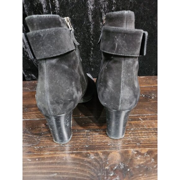 EUC Aquatalia Daniella Black Suede Bootie/Sz. 9.5 - Picture 8 of 9